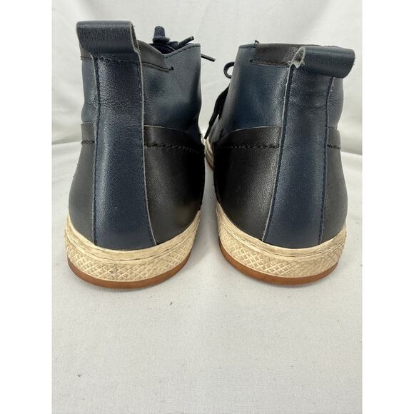 English Laundry Men\'s Blue Black Leather Chukka Boots Size 10 Lace Up Casual main image 10